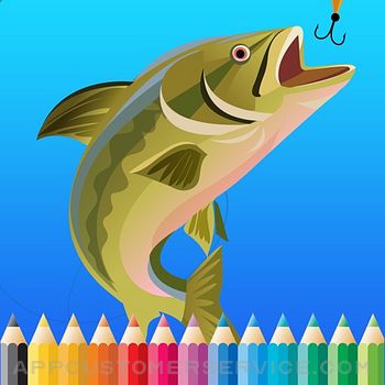 Fish Coloring Book For Kids: Drawing & Coloring page games free for learning skill Customer Service