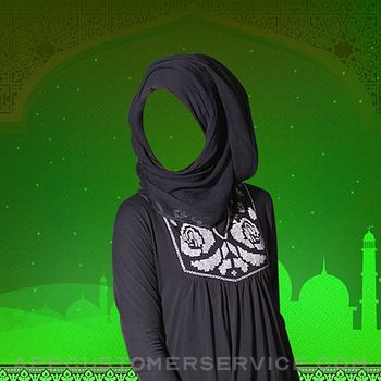 Hijab Woman Photo Montage Deluxe-Muslim Woman Drsess Customer Service
