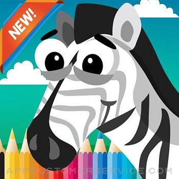 Zoo animals Coloring Book: Move finger to draw these coloring pages games free for children and toddler any age Customer Service