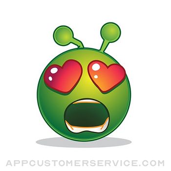 Green Smiley Emoji Stickers Customer Service