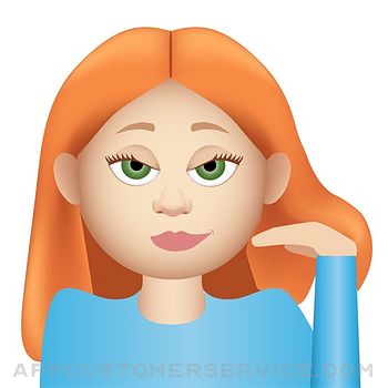 Gingermoji - Redhead Emoji Stickers for iMessage Customer Service