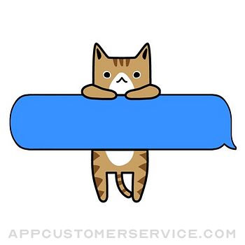 Message hug hold cat sticker Customer Service