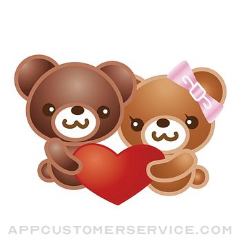 Teddybear illustration sticker Customer Service