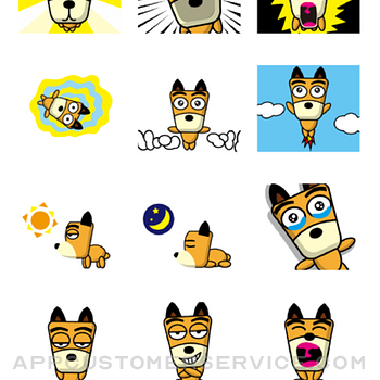 TF-Dog Animation 6 Stickers iphone image 2