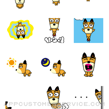 TF-Dog Animation 6 Stickers iphone image 4