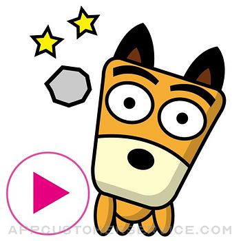 TF-Dog Animation 3 Stickers Customer Service