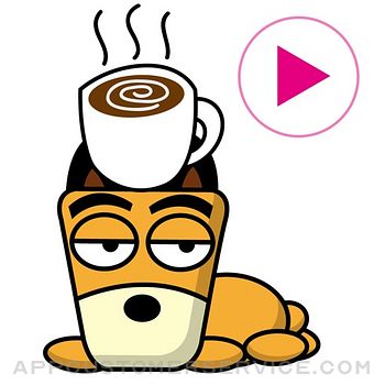 TF-Dog Animation 7 Stickers Customer Service