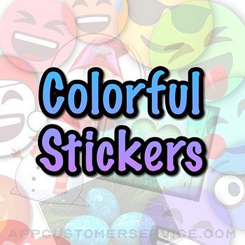 Colorful Stickers and Emoji Customer Service
