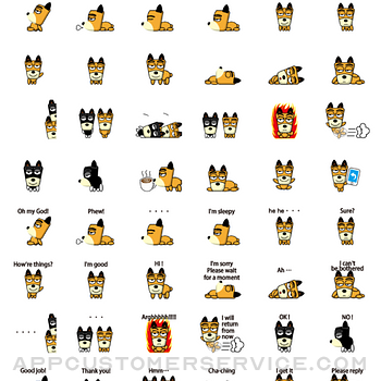 TF-Dog Animation 8 Stickers ipad image 2