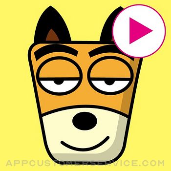 TF-Dog Animation 8 Stickers Customer Service