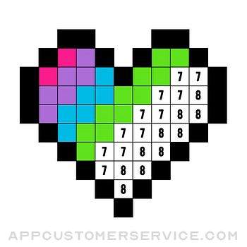 Color by Number Stickers Customer Service