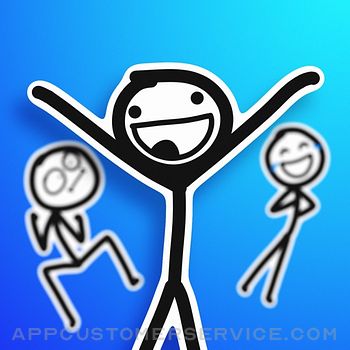 Download Stick Man Stickers Pack App