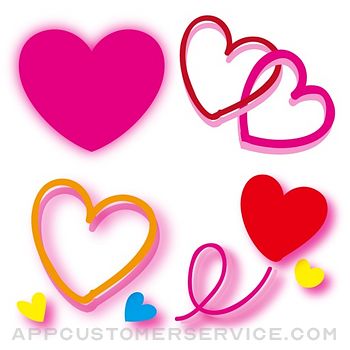 Hearts 3 Stickers Customer Service