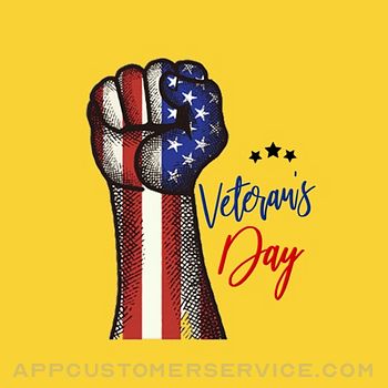 Happy Veterans Day Stickers Customer Service