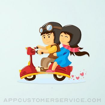 Cute Couple Best Stickers Customer Service