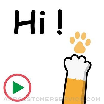 Cat's hand Animation 4 Sticker Customer Service