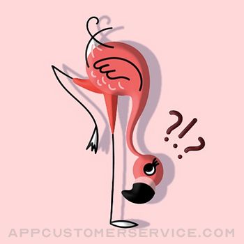 Rose Pink Flamingo Stickers Customer Service