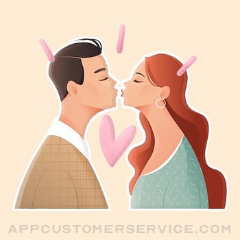 Couple Kiss Stickers Customer Service