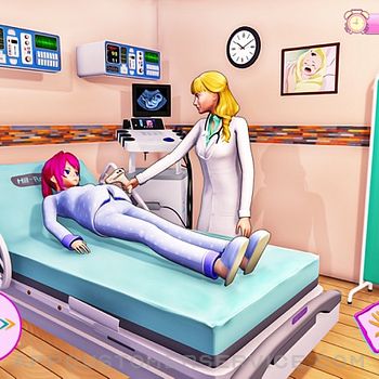 Anime Pregnant Mother Baby Sim ipad image 1