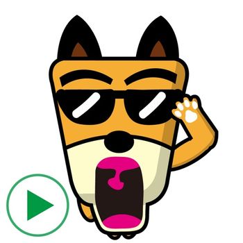 KOROSUKE Dog 1 Sticker Customer Service