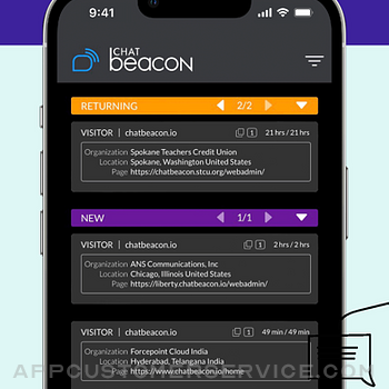 ChatBeacon Agent App iphone image 1