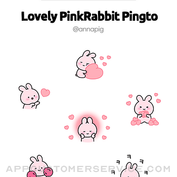 Lovely PinkRabbit Pingto ipad image 1