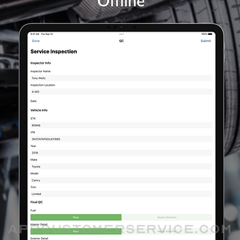 AutoSavvy Inspections ipad image 3