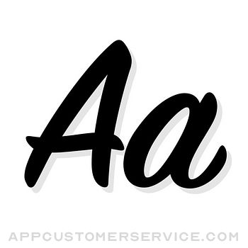Fonts, Color Widget for iPhone Customer Service