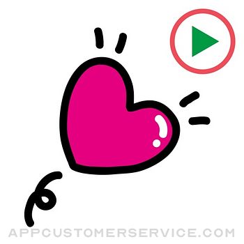Heart Animation 3 Sticker Customer Service