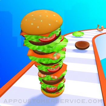 Burger Stack Runner 3D Customer Service