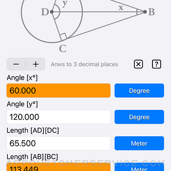 Tangent Lines to Circles Calc iphone image 3