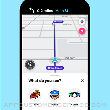 Waze Navigation & Live Traffic iphone image 2