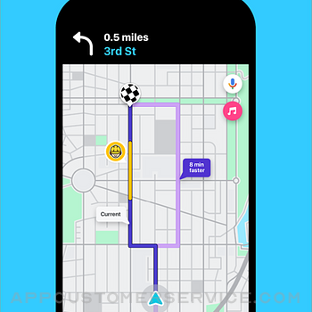 Waze Navigation & Live Traffic iphone image 3