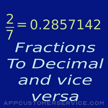 Fractions/Decimals/Fractions Customer Service