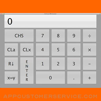 Full Screen RPN Calculator Customer Service