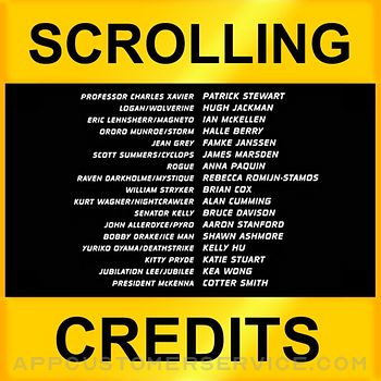 Scrolling Credits Customer Service