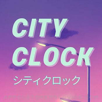 City Pop Clock.70s-80s anime Customer Service