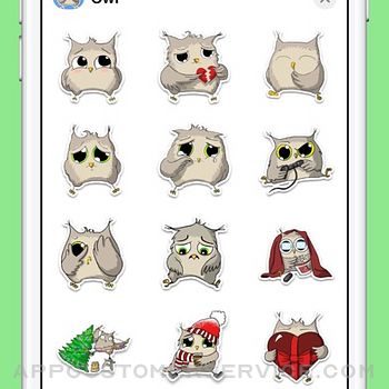 Nice Owl Stickers iphone image 1