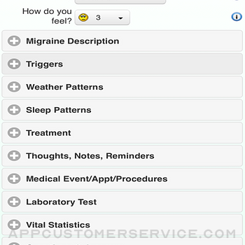 Migraine Diary 3 iphone image 4