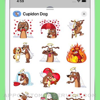 Cupidon Dog Stickers ipad image 2