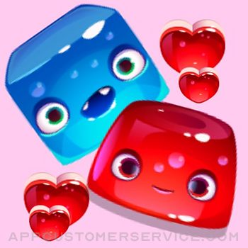 Red & Blue Blob Lover Hero Customer Service