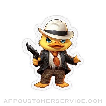 Download Duckling Gangster Stickers App