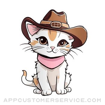 Download Kitten Cowboy Stickers App