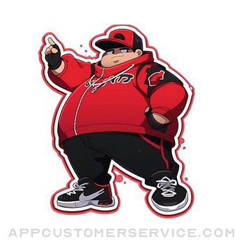 Fat Rapper Stickers Customer Service