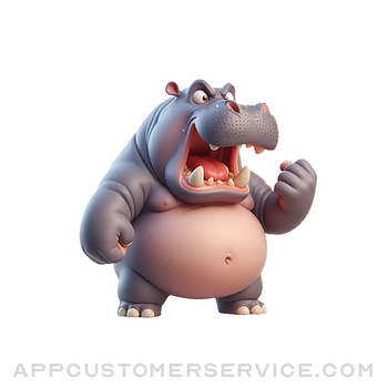 Download Angry Hippo Stickers App