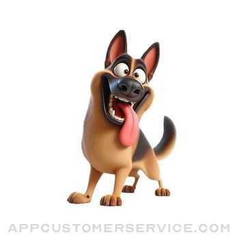 Goofy German Shepherd Stickers Customer Service