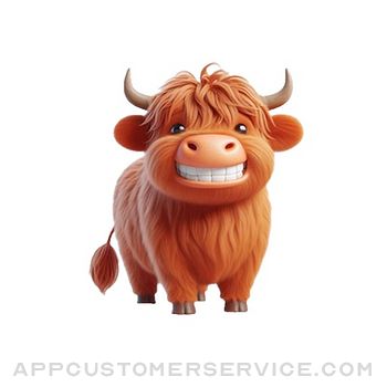 Happy Highland Cow Stickers Customer Service