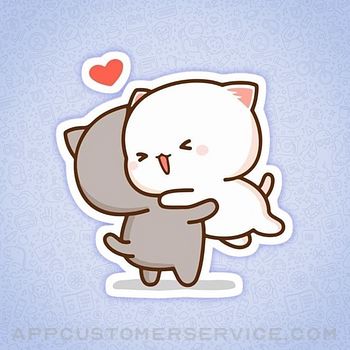 Mochi Cat Stickers Animated Customer Service