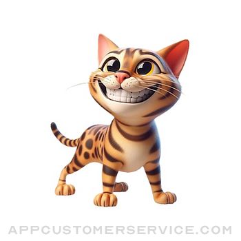Happy Bengal Cat Stickers Customer Service