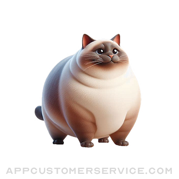 Fat Siamese Cat Stickers Customer Service